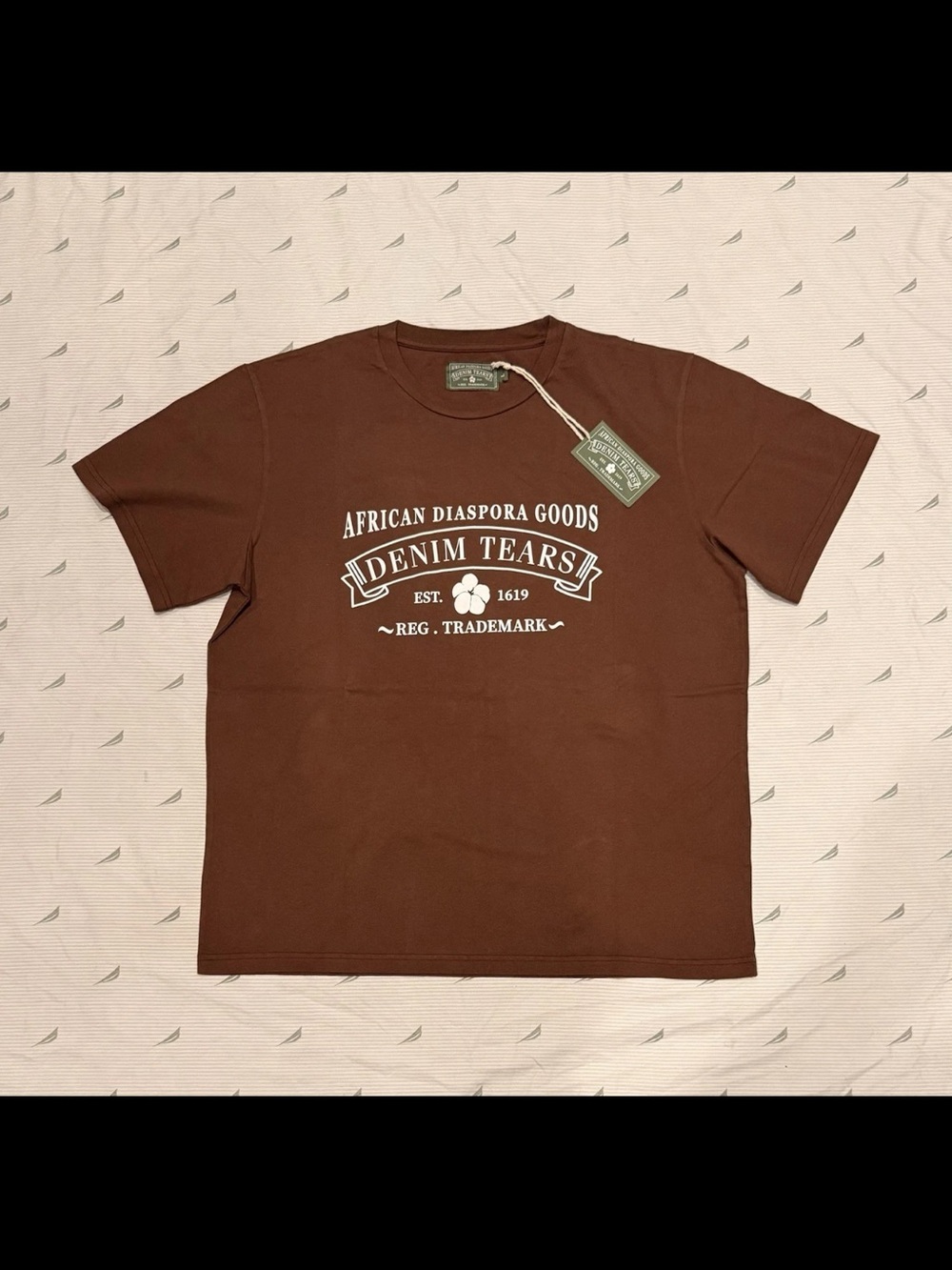 Brown 'Denim Tears' Graphic Short-Sleeve Tee
